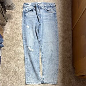 MOTHER Faded Blue Denim Jeans